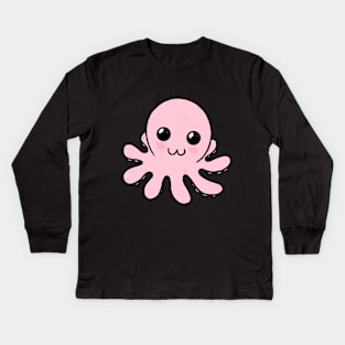 Little pink octopus Kids Long Sleeve T-Shirt
